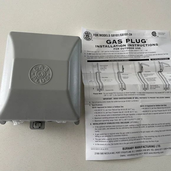 Outdoor Gas plug - Picture 3 of 3